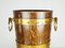 French Oak, Aluminum and Brass Ice Bucket from Geraud Lafitte Ouvrier, 1950s 2