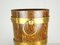 French Oak, Aluminum and Brass Ice Bucket from Geraud Lafitte Ouvrier, 1950s 4