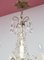 Lámpara de araña francesa de bronce y cristales, años 40, Imagen 8