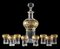 French Model 738 Liqueur Set in Crystal from Saint Louis, 1920s, Set of 9 1