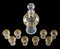 French Model 738 Liqueur Set in Crystal from Saint Louis, 1920s, Set of 9 3