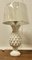 Grande Lampe de Bureau Bulbous Pineapple en Marbre Blanc, 1960s 8