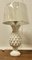 Large Bulbous Pineapple Table Lamp in White Marble, 1960s 8