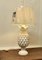 Large Bulbous Pineapple Table Lamp in White Marble, 1960s 11