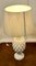 Große bauchige Ananas Tischlampe aus weißem Marmor, 1960er 9