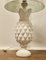 Große bauchige Ananas Tischlampe aus weißem Marmor, 1960er 6