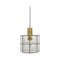 Mid-Century Glass and Brass Ceiling Lamp from Limburg, 1960s, Image 1