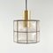 Mid-Century Glass and Brass Ceiling Lamp from Limburg, 1960s 2