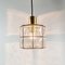 Mid-Century Glass and Brass Ceiling Lamp from Limburg, 1960s, Image 6