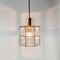Mid-Century Glass and Brass Ceiling Lamp from Limburg, 1960s, Image 8