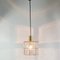 Mid-Century Deckenlampe aus Glas & Messing von Limburg, 1960er 5