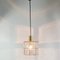 Mid-Century Glass and Brass Ceiling Lamp from Limburg, 1960s, Image 5