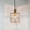 Mid-Century Glass and Brass Ceiling Lamp from Limburg, 1960s 7