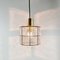 Mid-Century Glass and Brass Ceiling Lamp from Limburg, 1960s, Image 7