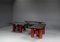 Stoa Tables and Shelf with Slate Top, 1980s, Set of 3, Image 3