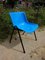 Pop Art Blue Plastic Shell Modus Chair by Osvaldo Borsani for Tecno, 1982, Image 1