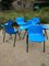 Pop Art Blue Plastic Shell Modus Chair by Osvaldo Borsani for Tecno, 1982 2