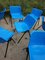 Pop Art Blue Plastic Shell Modus Chair by Osvaldo Borsani for Tecno, 1982 9