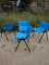 Pop Art Blue Plastic Shell Modus Chair by Osvaldo Borsani for Tecno, 1982 12