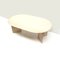 Oval Travertine Coffee Table, 1970s, Image 4