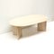 Oval Travertine Coffee Table, 1970s, Image 1