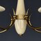 Vintage Beige Glass Chandelier, Italy, 1950s 11