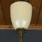 Lámpara de araña vintage de vidrio beige, Italia, años 50, Imagen 12