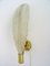 Vintage Wall Lamp Leaf in Murano Glass and Brass, Italy, 1960s 1