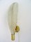 Vintage Wall Lamp Leaf in Murano Glass and Brass, Italy, 1960s, Image 1
