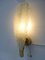 Vintage Wandlampe Leaf aus Muranoglas & Messing, Italien, 1960er 8