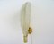 Vintage Wall Lamp Leaf in Murano Glass and Brass, Italy, 1960s 7