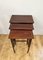 Edwardian Nest of Three Mahogany Inlaid Tables, 1900s, Set of 3 1