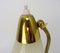 Mid-Century Adjustable Crow Base Table Lamp in Brass, Italy, 1950s, Image 6