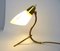 Verstellbare Mid-Century Tischlampe mit Krähenfuß aus Messing, Italien, 1950er 9