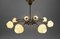 8-Light Sputnik Ceiling Lamp in the style of Arteluce, Italy, 1950s, Image 4