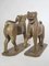 Mughal Empire Artist, Large Carved Tigers, 18th Century, Wood, Set of 2 10