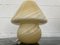 Murano Swirl Mushroom in Yellow Cream, 1970s 3