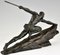 Pierre Le Faguays, Athlète Art Déco avec Lance, 1927, Bronze 3