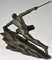 Pierre Le Faguays, Art Deco Athlet mit Speer, 1927, Bronze 6