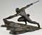Pierre Le Faguays, Art Deco Athlet mit Speer, 1927, Bronze 7
