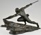 Pierre Le Faguays, Art Deco Athlete with Spear, 1927, Bronze 7