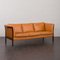Light Brown Leather 3-Seater Sofa from Stouby, Denmark, 1980s, Image 1