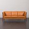 Light Brown Leather 3-Seater Sofa from Stouby, Denmark, 1980s, Image 2
