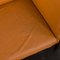 Sofá de tres plazas de cuero marrón claro de Stouby, Dinamarca, años 80, Imagen 17
