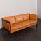 Light Brown Leather 3-Seater Sofa from Stouby, Denmark, 1980s 4