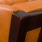 Sofá de tres plazas de cuero marrón claro de Stouby, Dinamarca, años 80, Imagen 18