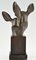 GH Laurent, Busto de dos ciervos Art Déco, 1930, Bronce, Imagen 4