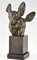 GH Laurent, Buste de Deux Cerfs Art Déco, 1930, Bronze 2