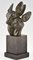 GH Laurent, Busto de dos ciervos Art Déco, 1930, Bronce, Imagen 3
