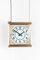 Internalite Smiths Illuminated Glass and Brass Hanging Clock, 1930s 1